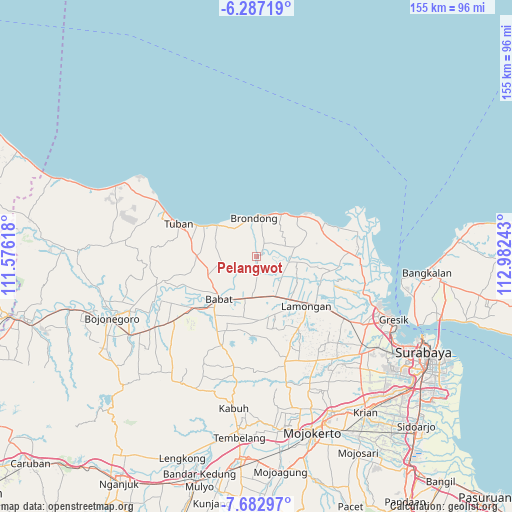 Pelangwot on map