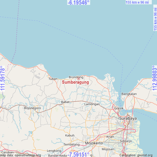 Sumberagung on map