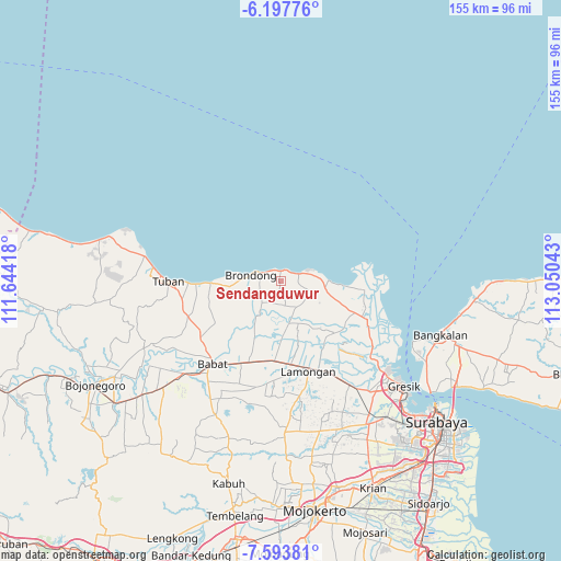 Sendangduwur on map