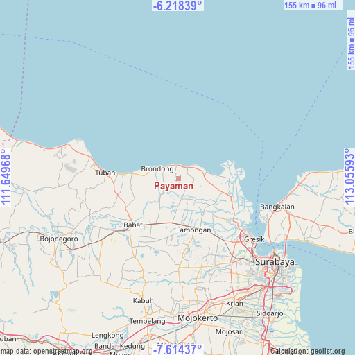 Payaman on map