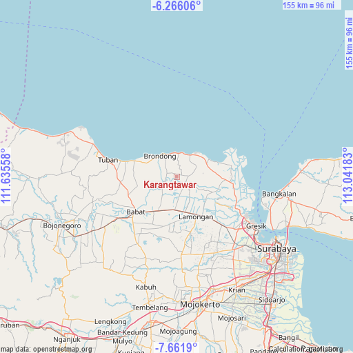 Karangtawar on map