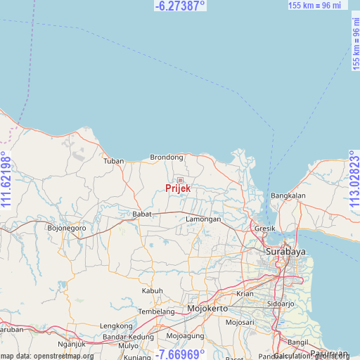 Prijek on map