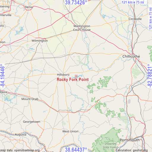 Rocky Fork Point on map