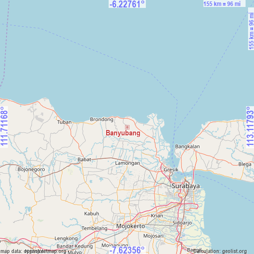 Banyubang on map