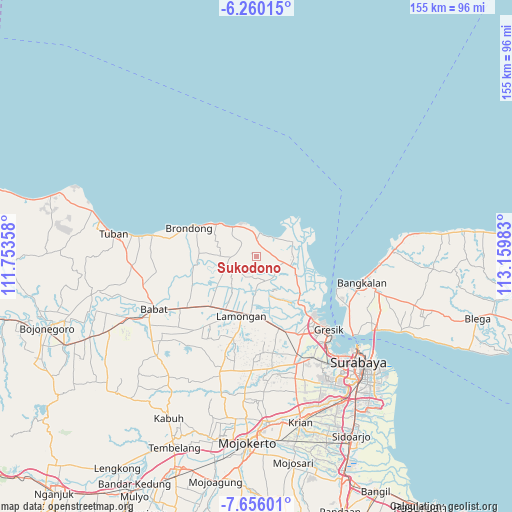 Sukodono on map