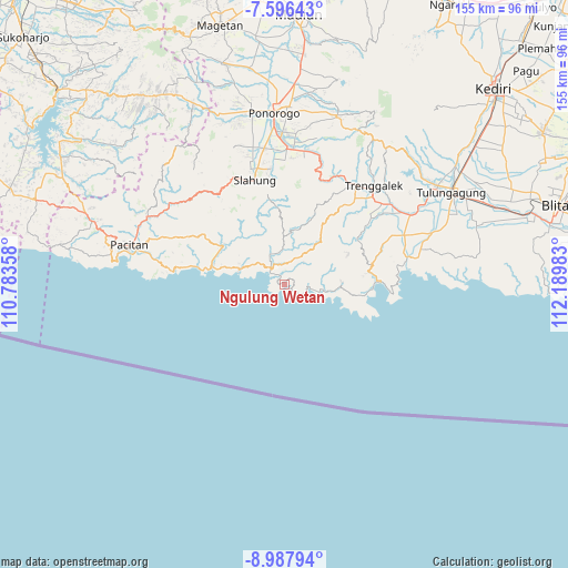 Ngulung Wetan on map