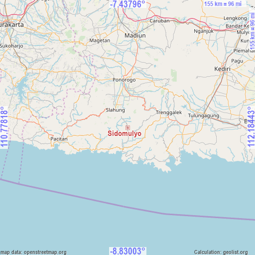 Sidomulyo on map