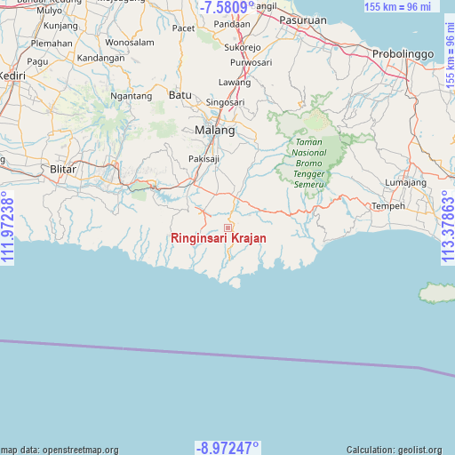 Ringinsari Krajan on map