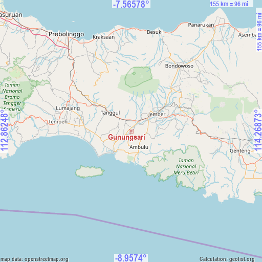 Gunungsari on map