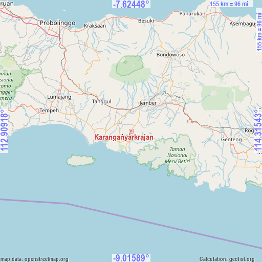 Karanganyarkrajan on map