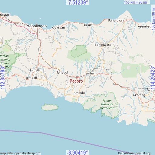 Pecoro on map