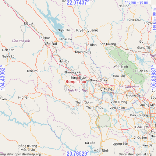 Sông Thao on map