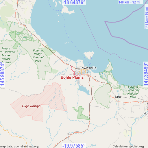 Bohle Plains on map