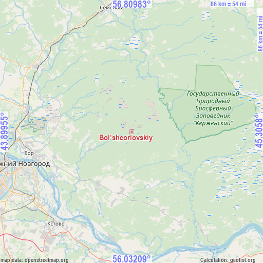 Bol’sheorlovskiy on map