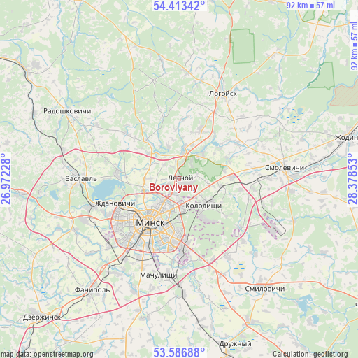 Borovlyany on map