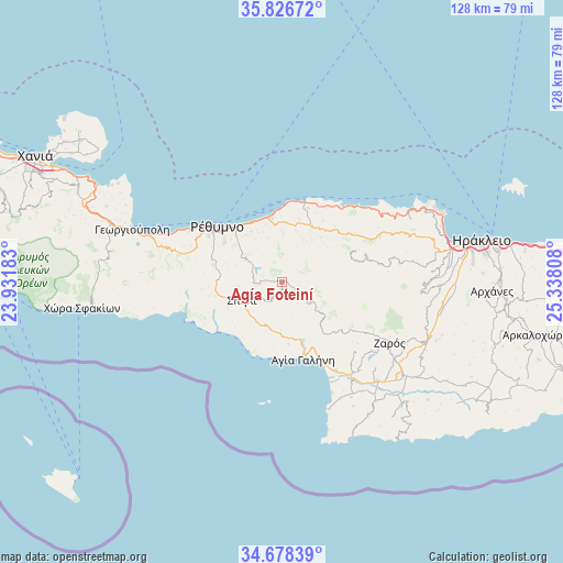 Agía Foteiní on map