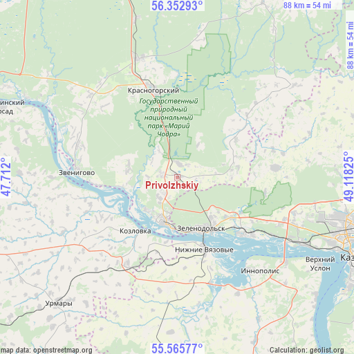 Privolzhskiy on map