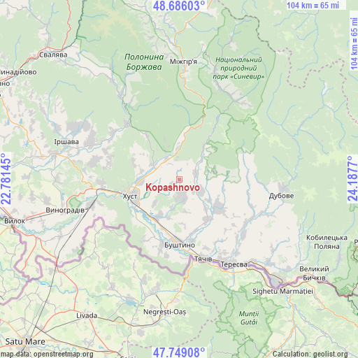 Kopashnovo on map