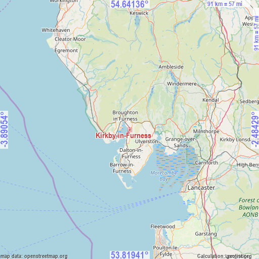 Kirkby-in-Furness on map