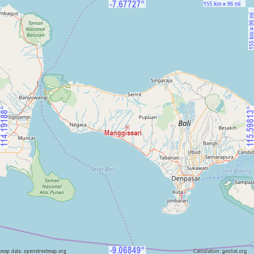 Manggissari on map