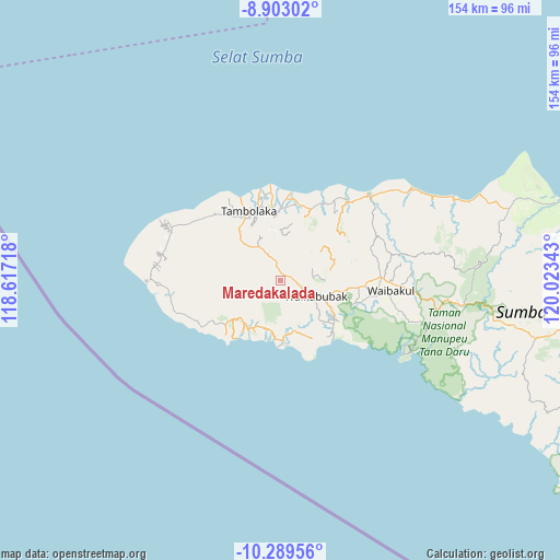 Maredakalada on map