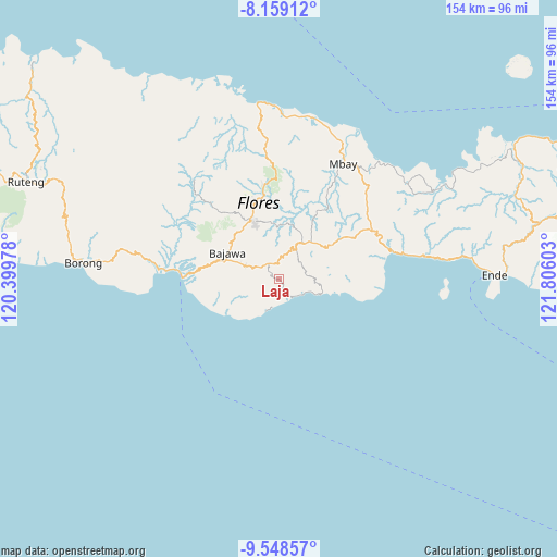 Laja on map