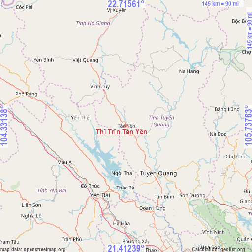 Thị Trấn Tân Yên on map