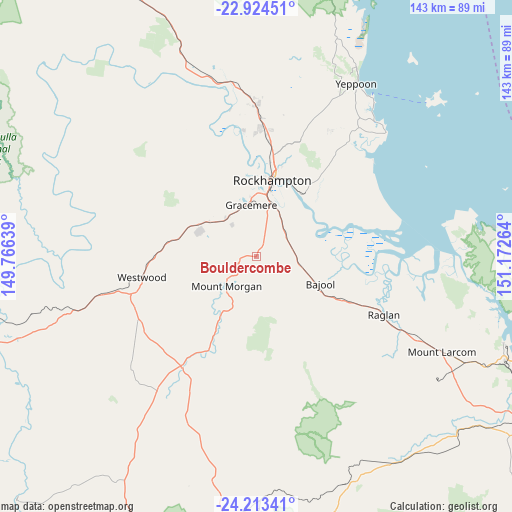 Bouldercombe on map