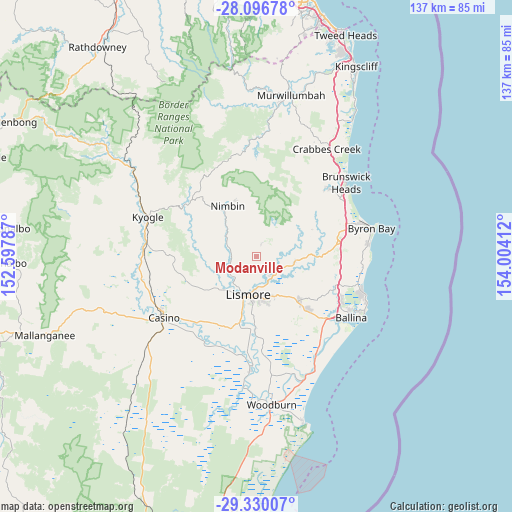 Modanville on map