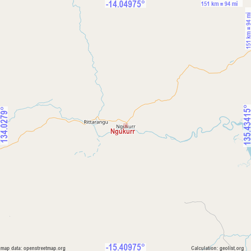 Ngukurr on map