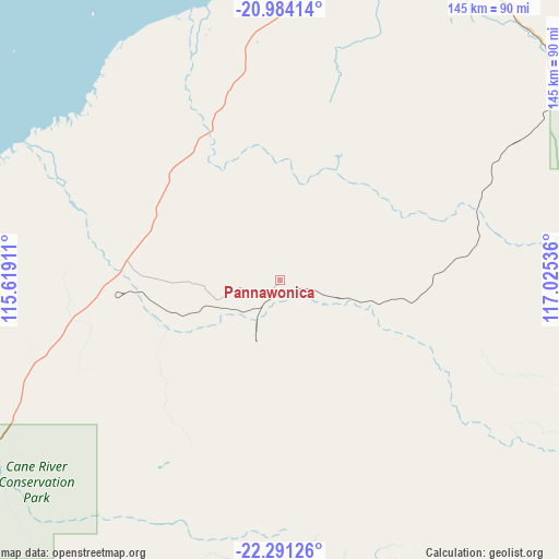 Pannawonica on map