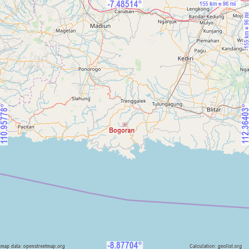 Bogoran on map