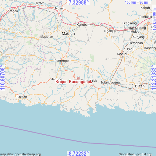 Krajan Pucanganak on map