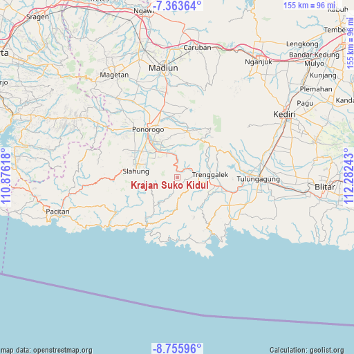 Krajan Suko Kidul on map