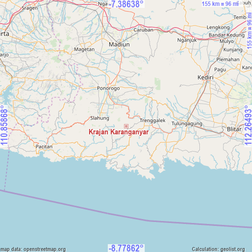 Krajan Karanganyar on map