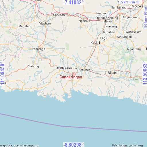Cangkringan on map