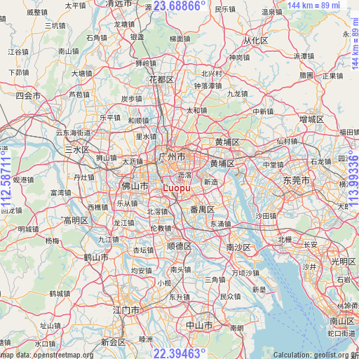 Luopu on map