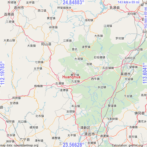 Huanghua on map