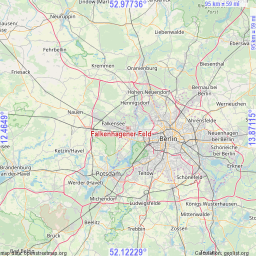 Falkenhagener Feld on map