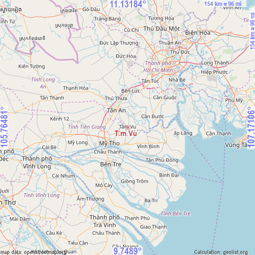 Tầm Vu on map