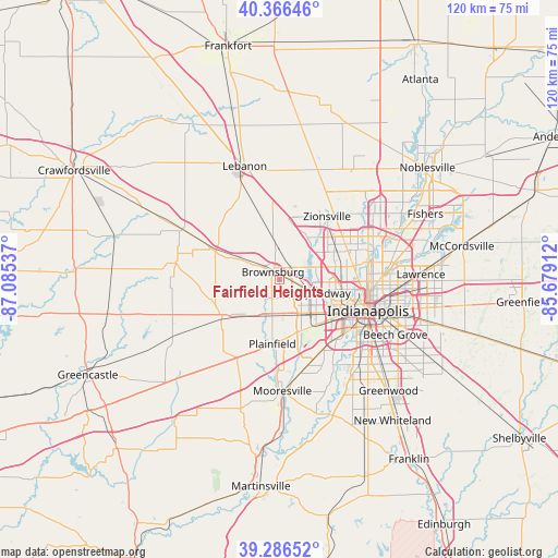 Fairfield Heights on map