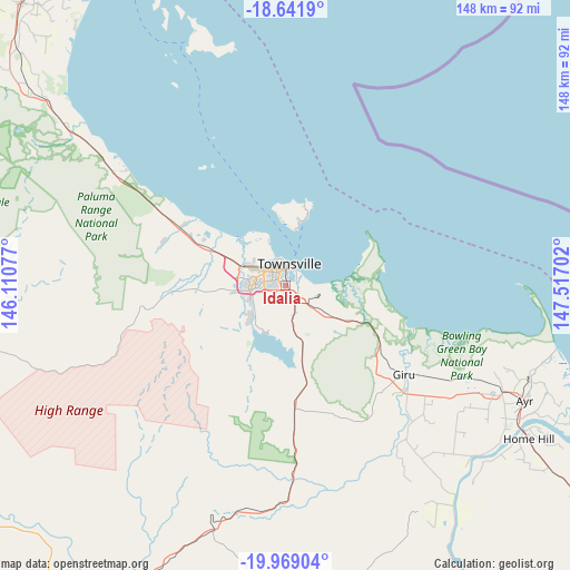 Idalia on map