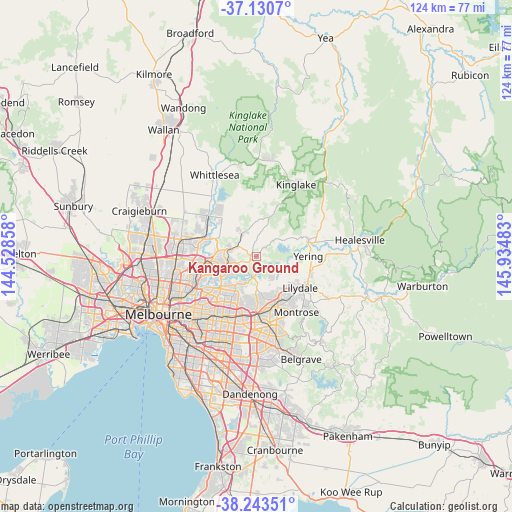 Kangaroo Ground on map