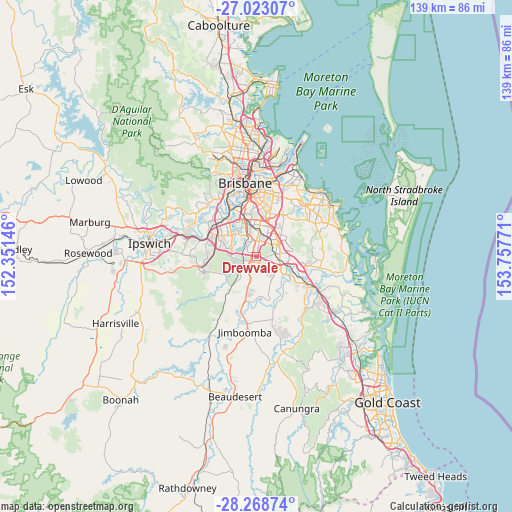 Drewvale on map