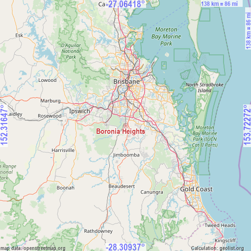 Boronia Heights on map