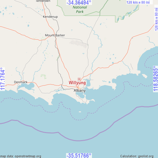 Willyung on map