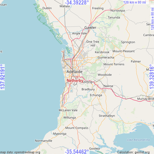 Netherby on map