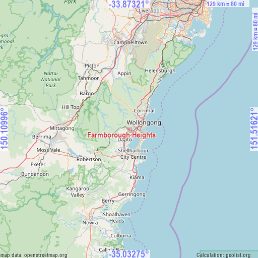 Farmborough Heights on map