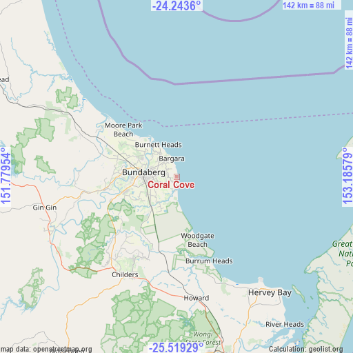 Coral Cove on map