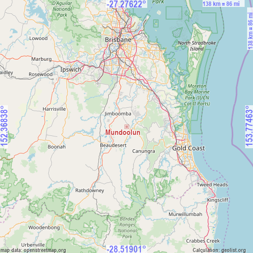 Mundoolun on map